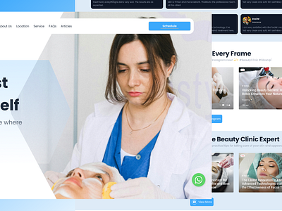 BeautyClinic - Elegant & Inviting Beauty Clinic Landing Page branding graphic design mobile ui prototyping ui web ui