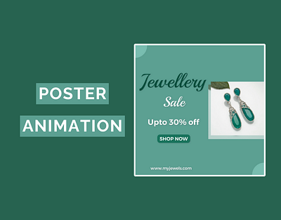 Jewellery Sale Poster Animation animation branding graphic design motion graphics