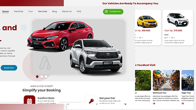 BaliRide - Explore Bali with Ease, Rent Your Dream Car branding graphic design mobile ui prototyping ui web ui