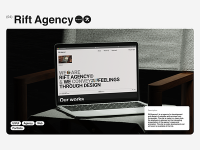 Rift Agency© - Website Design agency design figma minimalism portfolio ui uiux user interface ux website