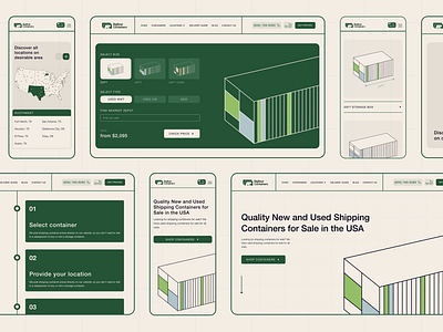 Case Study: Shipping & Storage Containers E-commerce app branding concept dailyui design illustration inspiration ui