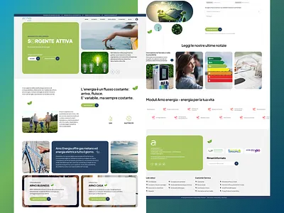 Arno Energia Solar Energy Web-Page 3d branding logo ui