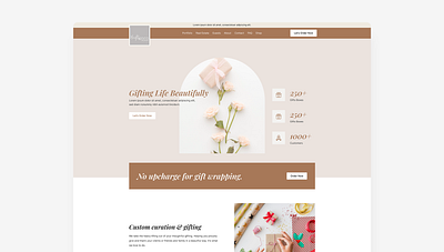 Corporate Gifting branding company design gifiting company landing page ui uiux webpages website