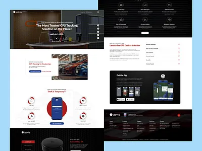 Land Air Sea GPS Tracking Solution WebPage branding logo ui