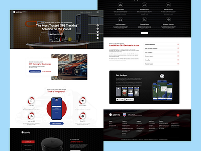 Land Air Sea GPS Tracking Solution WebPage branding logo ui
