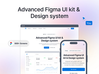 Figma UI kit - Sublima UI design design system landing page minimal ui minimal website templates ui ui kit website