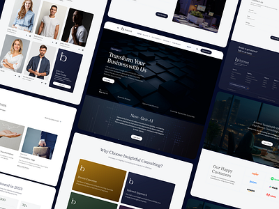 Homepage Design- Insightful Consulting Firm consulting services framer homepgae landing page ui design website