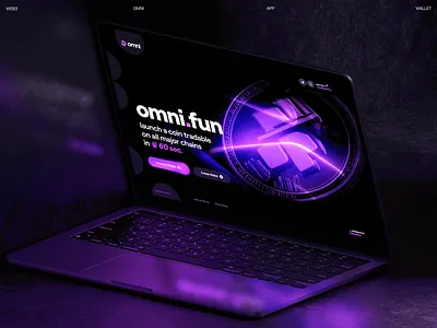 Omni: Home Page UI Design 3d ai bitcoin crypto exchange cryptocurrency dapp defi etherium fintech gambling landing page memecoin nft marketplace platform product design swap token trading wallet web3