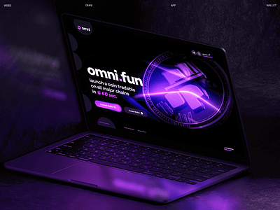 Omni: Home Page UI Design 3d ai bitcoin crypto exchange cryptocurrency dapp defi etherium fintech gambling landing page memecoin nft marketplace platform product design swap token trading wallet web3