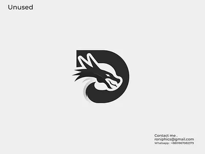 Dragon Logo Design - Letter D with Dragon logo - logo design a b c d e f g h i j k l animal logo branding creative logo d d dragon logo design d icon dragon logo graphic design letter d logo logoinspiration m n o p q r s t u v w x y z minimalist logo negative space logo popular logo snake logo symbol typography