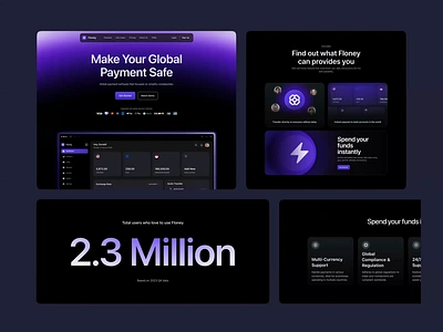 Floney - Landing Page Animation animation animation landing page animation payment gateway dark mode figma finance landing page fintech fintech animation fintech landing page framer jitter payment gateway popular product design saas landing page ui design uiux web design webflow website