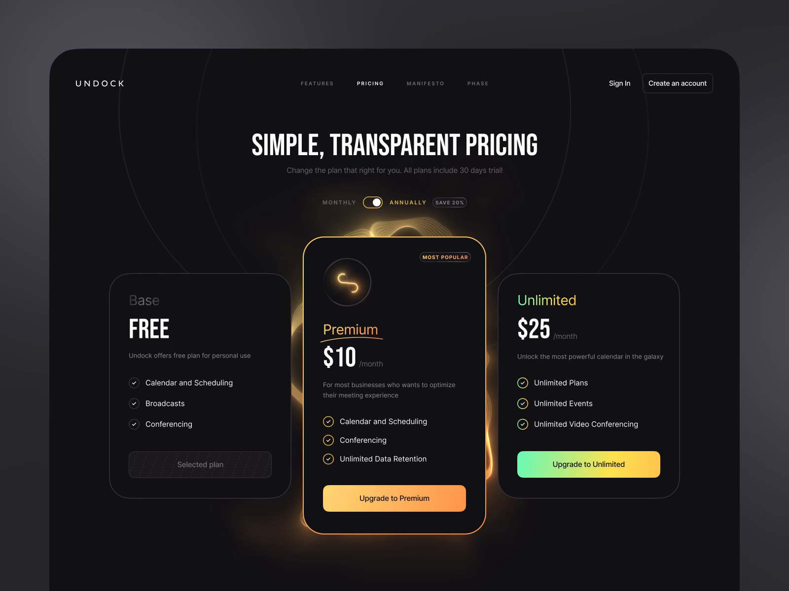 Plans and Pricing Page by Alex Arutuynov 🤘 on Dribbble