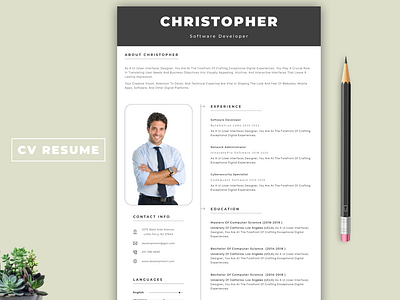 Resume Design cv design resume web