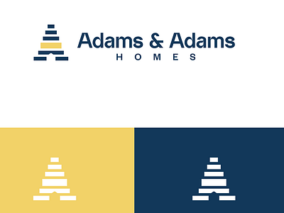 Adams & Adams Homes a logo mark branding bycrebulbs housing logo logo design real estate