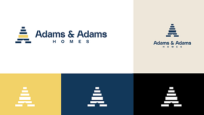 Adams & Adams Homes a logo mark branding bycrebulbs housing logo logo design real estate