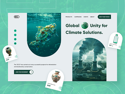 Climate Change Awareness Website Design air polution branding climate climate change climate change website climate website design cloudy eco eco friendly environment green home page nature recycle save planet temperature weather web design website website design