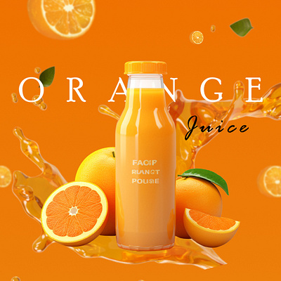Orange Juice Graphic UI branding graphic design ui
