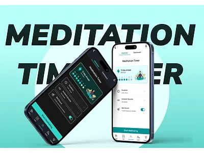 Meditation Timer - UI/UX Design app behance branding case study figma fitness graphic design interface design meditation mobile photoshop product design research timer ui ui design ui ux ux wireframing yoga