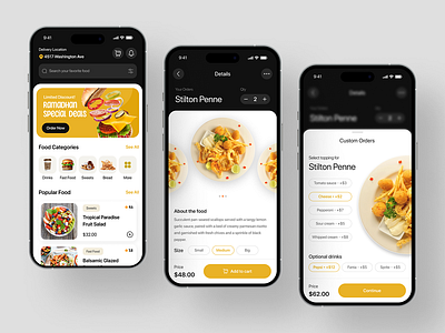 🍽️ FreshBite: Your Daily Dose of Deliciousness design ecommerce food food delovery ap mobile app mobile design ui