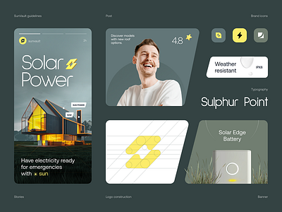 🌞 SunVault: Powering a Sustainable Future branding design food landing page mobile design ui weather