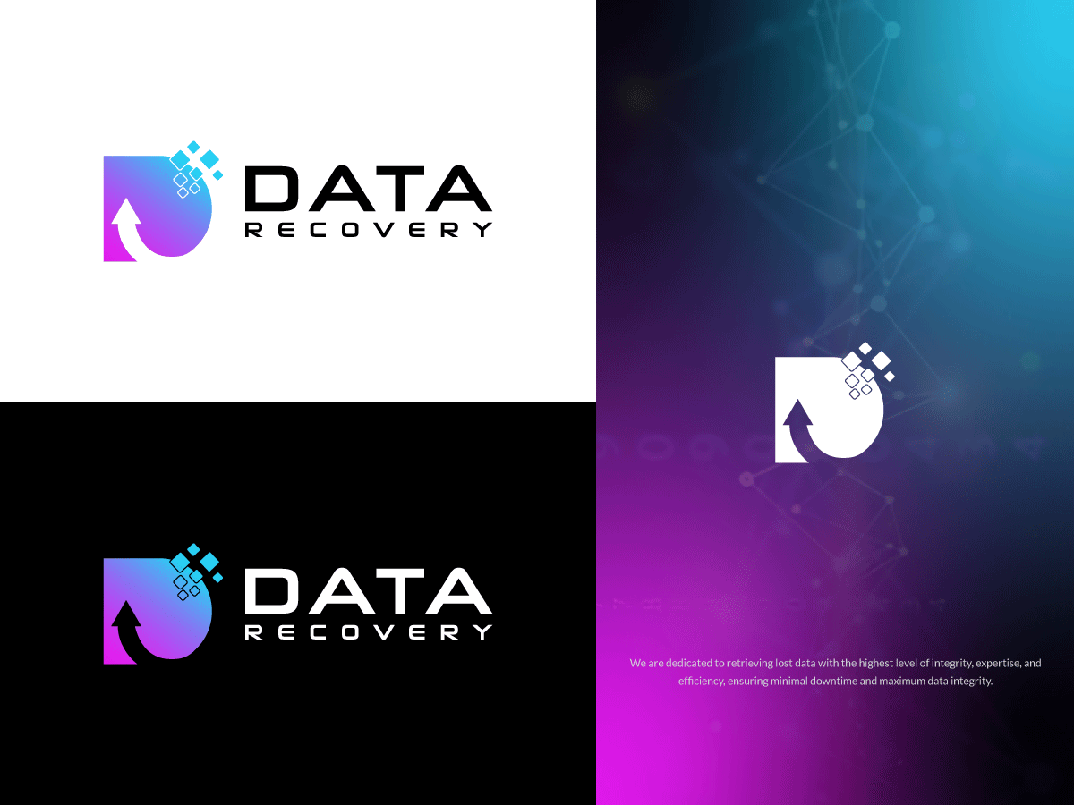 Data Recovery Logo bringing data back to life data found our priority restore your life restoredata