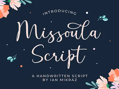 Missoula Script - A Handwritten Script logo