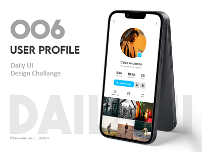 Daily Ui 006 - User Profile (Social Media Profile) adobe photoshop app app design brand indentity branding cross plateform dailyui figma logo mobile mockup ui ui design user experience user interface user profile ux ux design