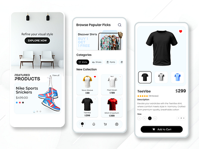 Shopping App app design design app dropshipping ecommerce ecommerce app ecommerce design ecommerce ui fashion app live shopping app minimal design mobile app design online shopping online shopping app product page shop app shopping app shopping app ui shopping app ui design shopping cart uiux