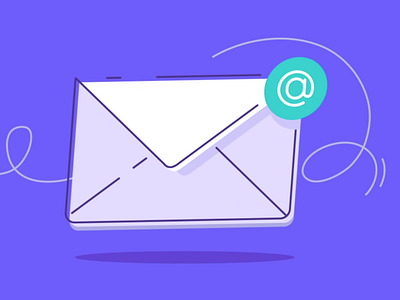 Mail notification animation animation motion graphics