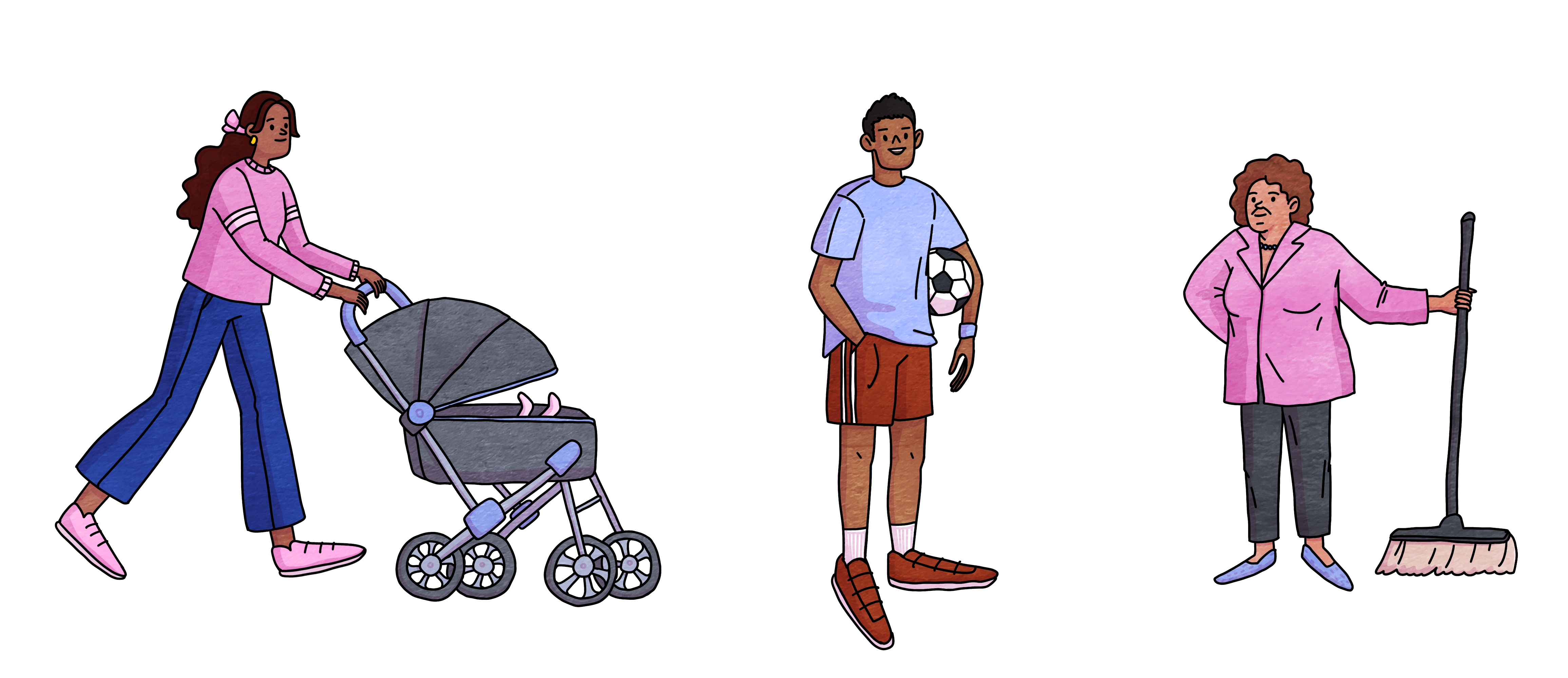 Character design cartoon character character design character illustration digital illustration editorial illustration girl illustration mom illustration women drawing young women