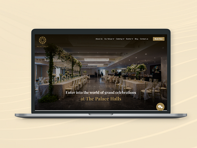 Website Hero page banquet first fold hero fold landing page picture ui ux video website design