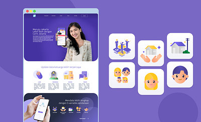 Website Carik Jakarta branding design graphic design landing page ui ux