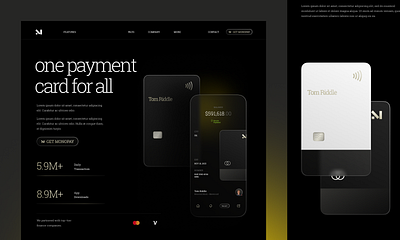 Virtual Card Payment Website card design development figma landing page mastercard payment payment app payment system uiux virtual visa web app website