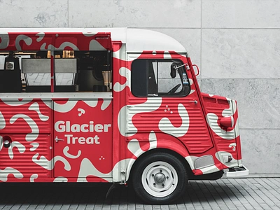 Glacier Treat - Brand Identity 3d animation app branding design flat furniture graphic design illustration illustrator logo minimal motion graphics sites typography ui ux vector web website