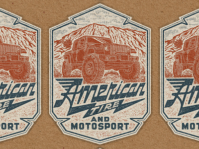American TIre & Motosport american branding company brand logo company branding company logo design graphic design illustration logo offroad racing typeface