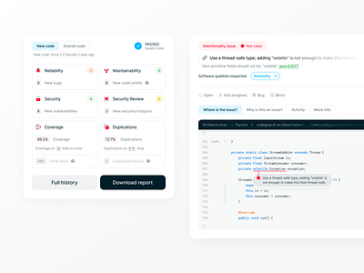 codeguard: AI coding assistant - product design activity tool ai ai assistent analytics tool code tool coding app dashboard interface design platform product design saas ui ux visual identity web app