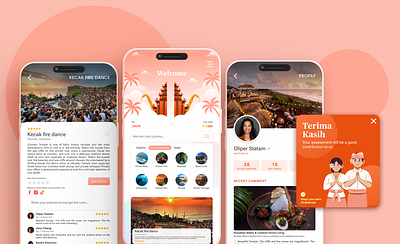 Bali Experience Apps branding design graphic design mobile mobile apps ui ui mobile ux ux mobile vacation