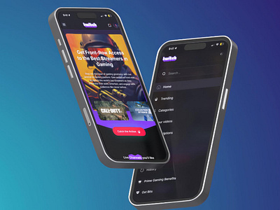 Twitch Redesign - Mobile animation branding case study clean colors dark dark ui featured graphic illustration inspiration logo mobile motion graphics quality streaming twitch ui ux website