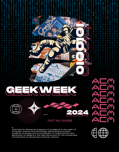 Geek Week- Competition Poster grapgics graphic design