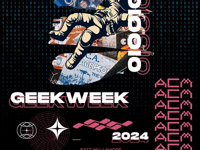 Geek Week- Competition Poster grapgics graphic design