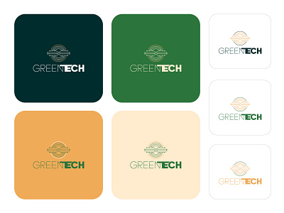 GREENTECH Brand Visuals - Logo Variation - Color Usage adobe illustrator best brand book best color brand brand brand book brand colors brand design brand guideline brand identity design branding business logo color usage graphic design greentech logo logo concept tech company visual identity