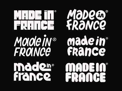 Made in France - Logotypes sketches badge branding design graphic design illustration lettering logo lettering logos logo logo design logos logotype logotype design logotypes made in france sandwich branding sandwich shop typography vector