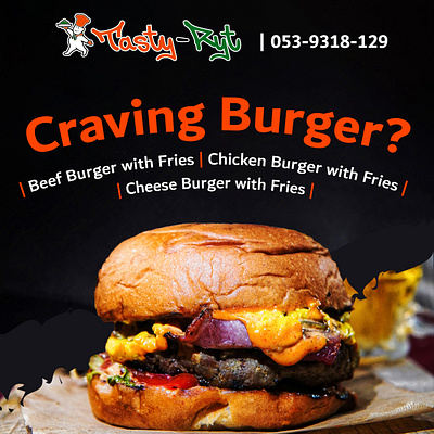 Tasty Ryt promotional ads. graphic design