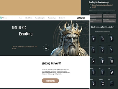 Дизайн для Ask Runes design ui