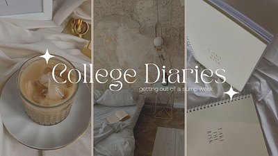 Thumbnail aesthetic artistic bed calendar coffee college cozy diaries diary graphic design pleasant positive primary star thumbnail thumbnails typography youtube