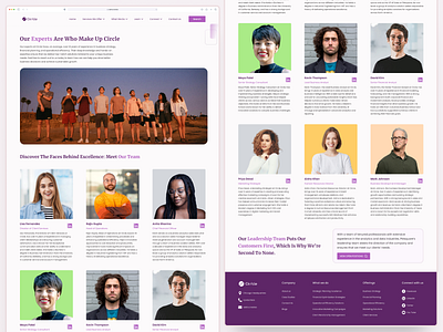 Our Experts / Our Team - Website branding contact creates design illustration landing page linkedin logo our experts our team people persona popular purple sakila team ui design ui inspiration ux design web design website