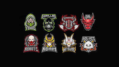 Esport Logo Collection 1 esport logo graphic design logo mascot logo sport logo