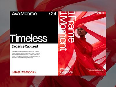 Typography & Layout Exploration / Ava Monroe Editorial digital design editorial fashion design grid layout magazine minimal minimalist modern photography poster design pring typography ui webdesign whitespace