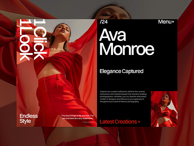 Typography & Layout Exploration / Ava Monroe Editorial digitaldesign editorial editorial website fashion fashion website minimal minimalist modern layout photography poster design typography ui webdesign whitespace