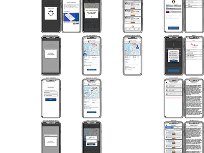 Wireframing: Run Delivery adobe xd delo design graphic design ui wireframing